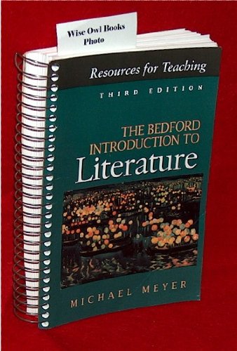 Beispielbild fr The Bedford Introduction to Literature: Third Edition zum Verkauf von HPB-Red