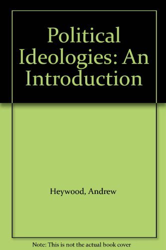 Beispielbild fr Political Ideologies : An Introduction zum Verkauf von Better World Books