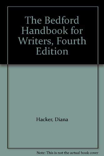 The Bedford Handbook for Writers (9780312096014) by Harper