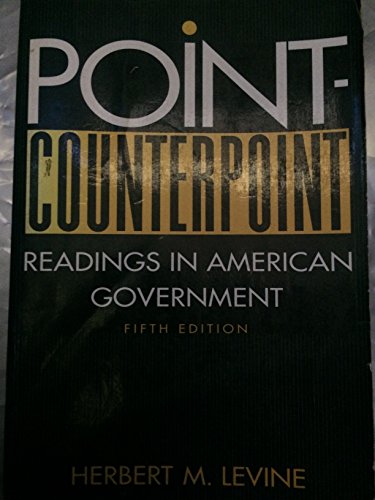 Imagen de archivo de Point-Counterpoint: Readings in American Government a la venta por HPB-Red