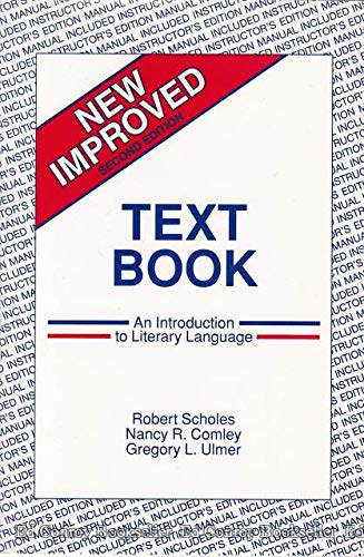 Beispielbild fr Text Book- An Introduction to Literary Language, 2nd Edition zum Verkauf von The Maryland Book Bank