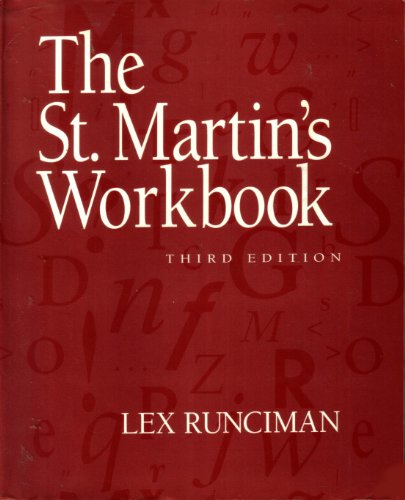 The St. Martin's Workbook (9780312102166) by Runciman, Lex