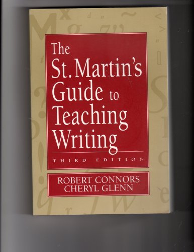 Beispielbild fr The St. Martin's Guide to Teaching Writing zum Verkauf von Wonder Book