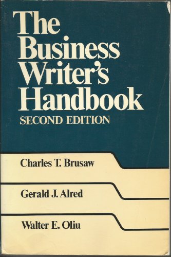 Stock image for The Business Writer's Handbook for sale by Better World Books