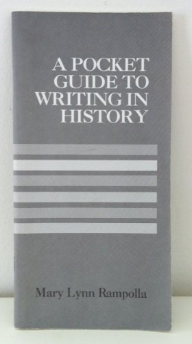 Imagen de archivo de A Pocket Guide for Writing History a la venta por Joseph Burridge Books