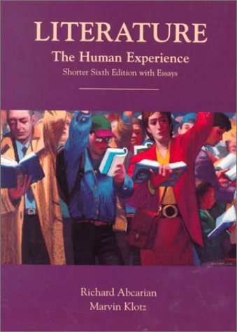 Stock image for Literature Human Experience Shorter, 6th Edition for sale by a2zbooks