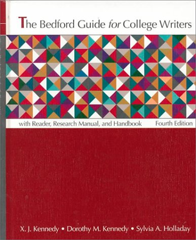 Beispielbild fr The Bedford Guide for College Writers: With Reader, Research Manual, and Handbook zum Verkauf von The Maryland Book Bank