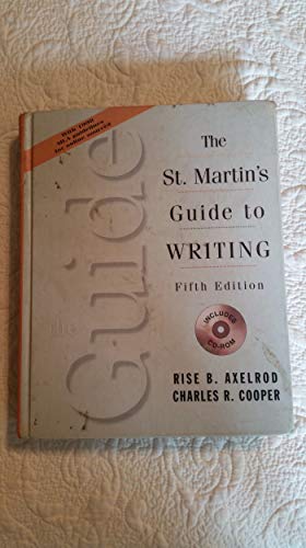 9780312116347: The St. Martin's Guide to Writing