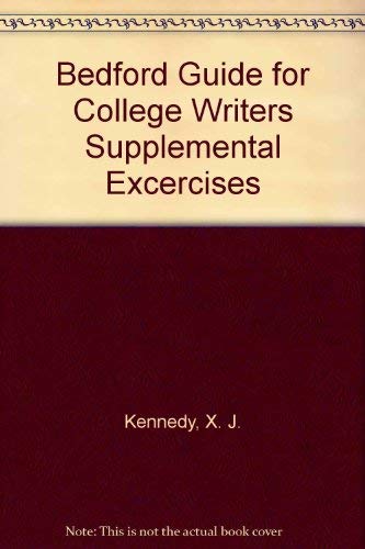 Stock image for Bedford Guide for College Writers Supplemental Excercises for sale by HPB-Red