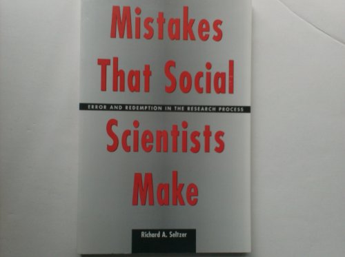 Stock image for Mistakes That Social Scientists Make: Error and Redemption in the Research Process for sale by Wonder Book