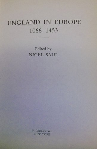 Imagen de archivo de England in Europe 1066-1453 a la venta por HPB-Red