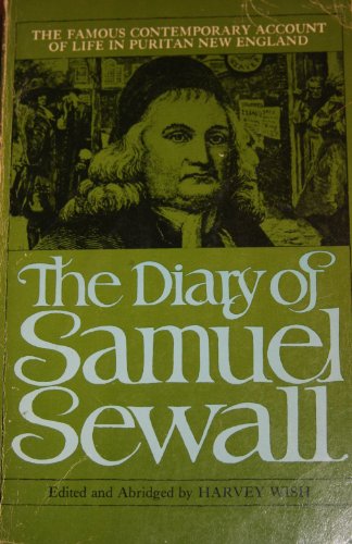 Imagen de archivo de The Diary and Life of Samuel Sewall (The Bedford Series in History) a la venta por SecondSale