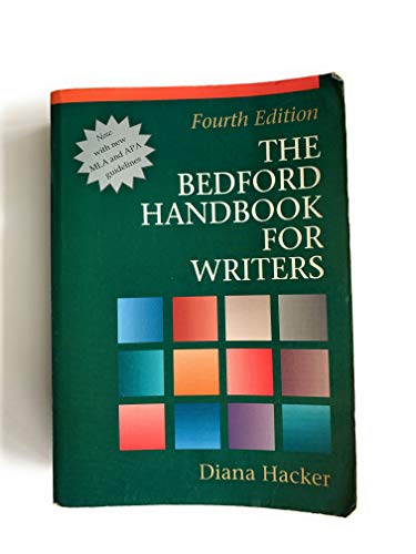 Beispielbild fr The Bedford Handbook for Writers: With Mla Update (Bedford Handbook for Writers, 4th Ed.) zum Verkauf von SecondSale