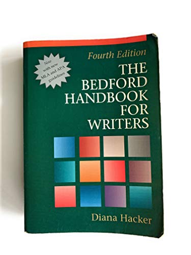 Imagen de archivo de The Bedford Handbook for Writers: With Mla Update (Bedford Handbook for Writers, 4th Ed.) a la venta por SecondSale