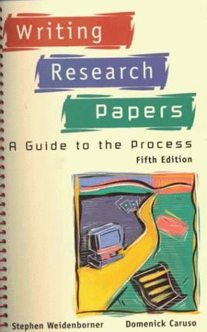 Beispielbild fr Writing Research Papers: A Guide to the Process zum Verkauf von Wonder Book