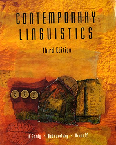 Contemporary Linguistics: An Introduction (9780312137496) by Mark Aronoff