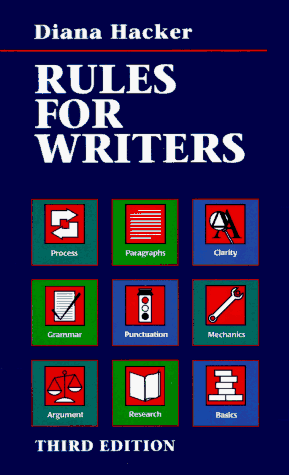 Rules for Writers: A Brief Handbook (9780312137878) by Diana Hacker