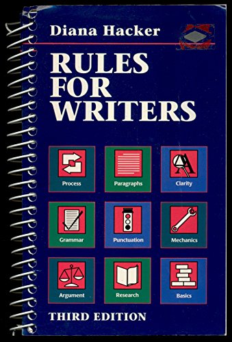 Stock image for Rules for Writers A Brief Hand for sale by SecondSale
