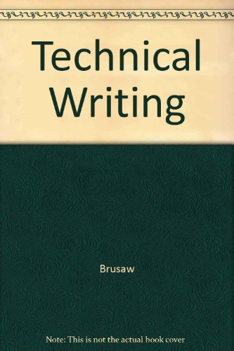 Technical Writing (9780312152888) by Brusaw