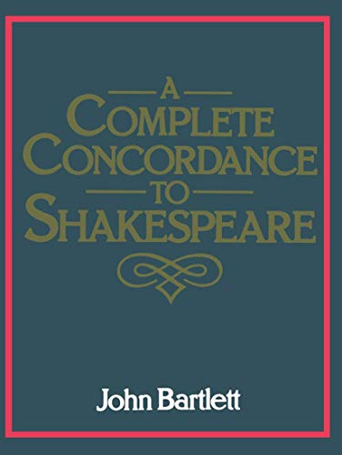 Beispielbild fr A Complete Concordance to Shakespeare zum Verkauf von ThriftBooks-Dallas