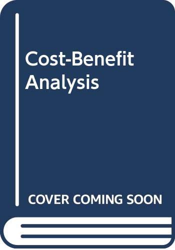 Imagen de archivo de Cost-Benefit Analysis a la venta por Better World Books