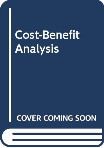 Stock image for Cost-Benefit Analysis for sale by Better World Books