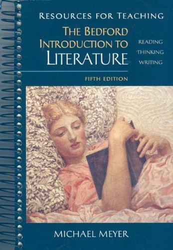 Stock image for Resources for Teaching The Bedford Introduction to Literature, 5th Ed for sale by a2zbooks