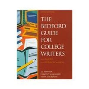 Stock image for The Bedford Guide for College Writers With Reader and Research Manual for sale by BookHolders