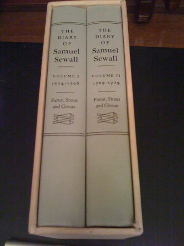 Imagen de archivo de The Diary and Life of Samuel Sewall (Cultural Editions) a la venta por Mispah books