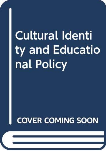 Beispielbild fr Cultural Identity and Educational Policy zum Verkauf von Ergodebooks