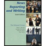 Beispielbild fr Workbook for News Reporting and Writing zum Verkauf von Better World Books