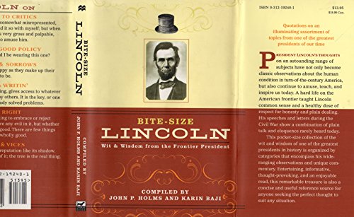 Beispielbild fr Bite-Size Lincoln zum Verkauf von Better World Books