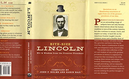 9780312192402: Bite-Size Lincoln: Wit & Wisdom from the Frontier President