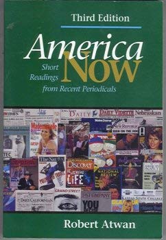 Stock image for America Now: Short Readings From Recent Periodicals, 3rd Ed., Instructors Edition (From Discussion to Writing: Instructional Resources for Teaching America Now, 3rd) for sale by Wonder Book