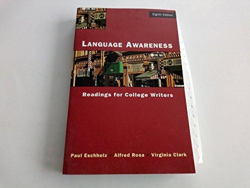 Beispielbild fr Language Awareness: Readings for College Writers, 8th zum Verkauf von a2zbooks