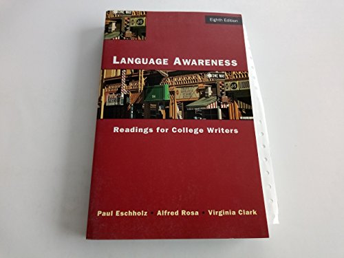 Imagen de archivo de Language Awareness: Readings for College Writers a la venta por SecondSale