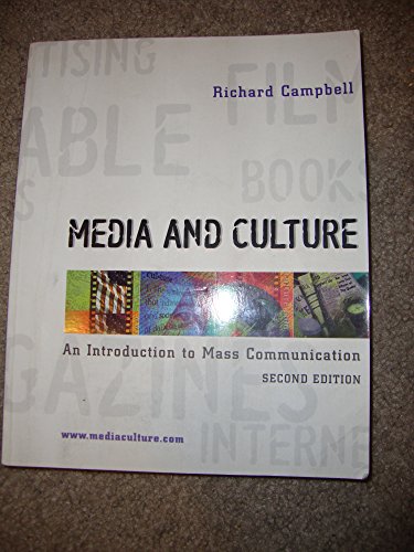 Imagen de archivo de Media and Culture a la venta por Better World Books