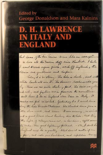 9780312216825: D.H. Lawrence in Italy and England