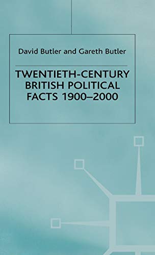 Beispielbild fr Twentieth-Century British Political Facts, 1900-2000 zum Verkauf von Better World Books