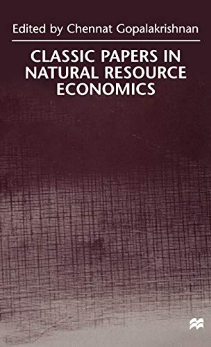 Imagen de archivo de Classic Papers in Natural Resource Economics a la venta por Better World Books