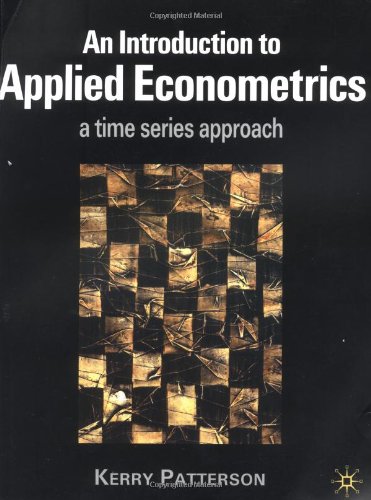 Imagen de archivo de An Introduction to Applied Econometrics: A Time Series Approach a la venta por HPB-Red