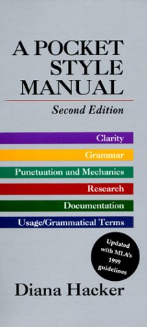 9780312247522: Pocket Style Manual: With MLA's 1999 Guidelines, Updated Edition