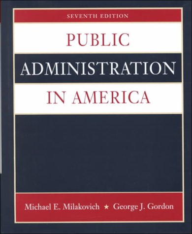 Stock image for Public Administration in America for sale by SecondSale