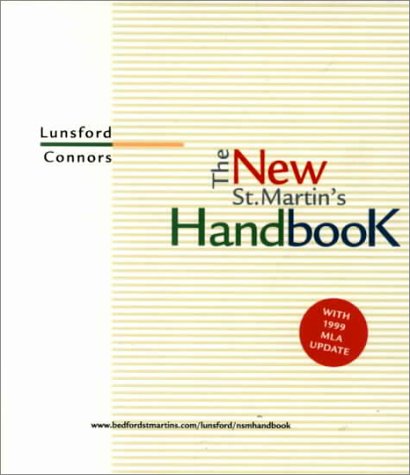 The New St. Martin's Handbook: With 1999 Mla Update - Lunsford, Andrea, Connors, Robert