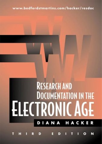 Stock image for Research and Documentation in the Electronic Age 3rd for sale by a2zbooks