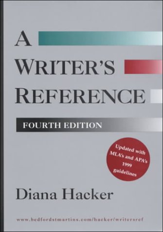 9780312260378: A Writer's Reference: With Mla's and Apa's 1999 Guidelines