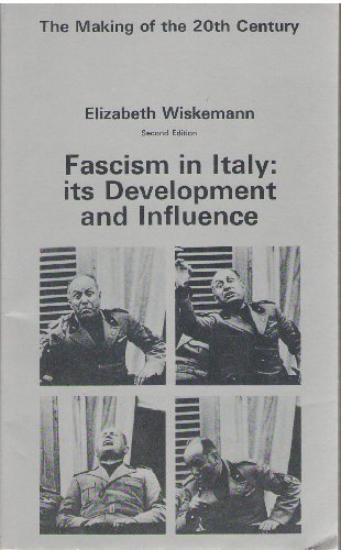 Imagen de archivo de Fascism in Italy: Its Development and Influence a la venta por Ergodebooks