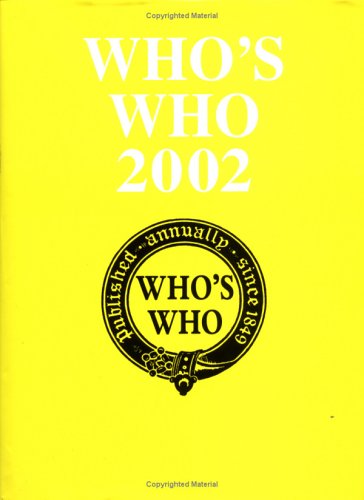 Stock image for Who's Who 2002, 154th Edition for sale by ThriftBooks-Dallas