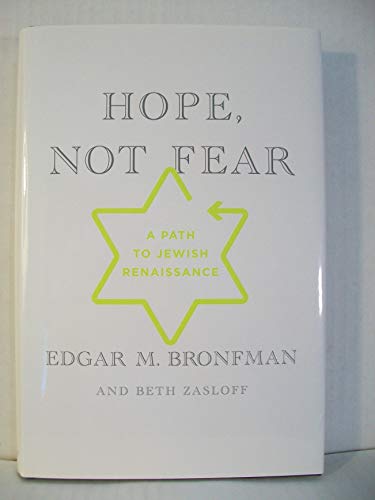 Stock image for Hope, Not Fear: A Path to Jewish Renaissance for sale by Open Books