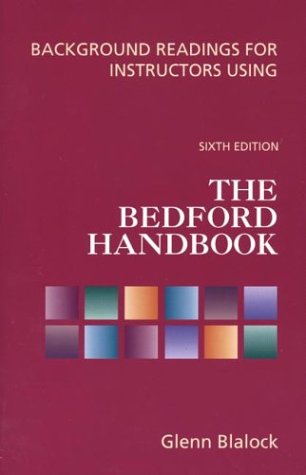 9780312390495: Background Readings for Instructors Using The Bedford Handbook